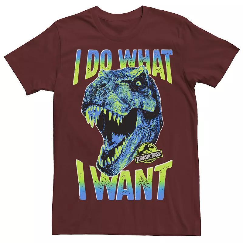 Mens Jurassic Park T-Rex I Do What I Want Tee Grey Product Image