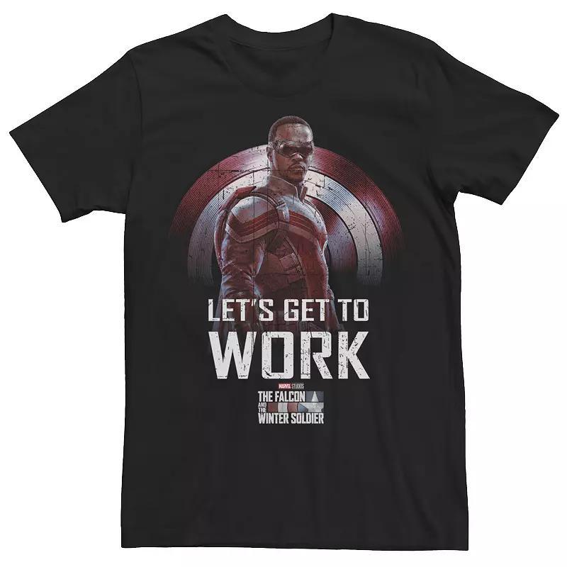 Mens Marvel Falcon & Winter Soldier Falcon Lets Get To Work Tee Product Image