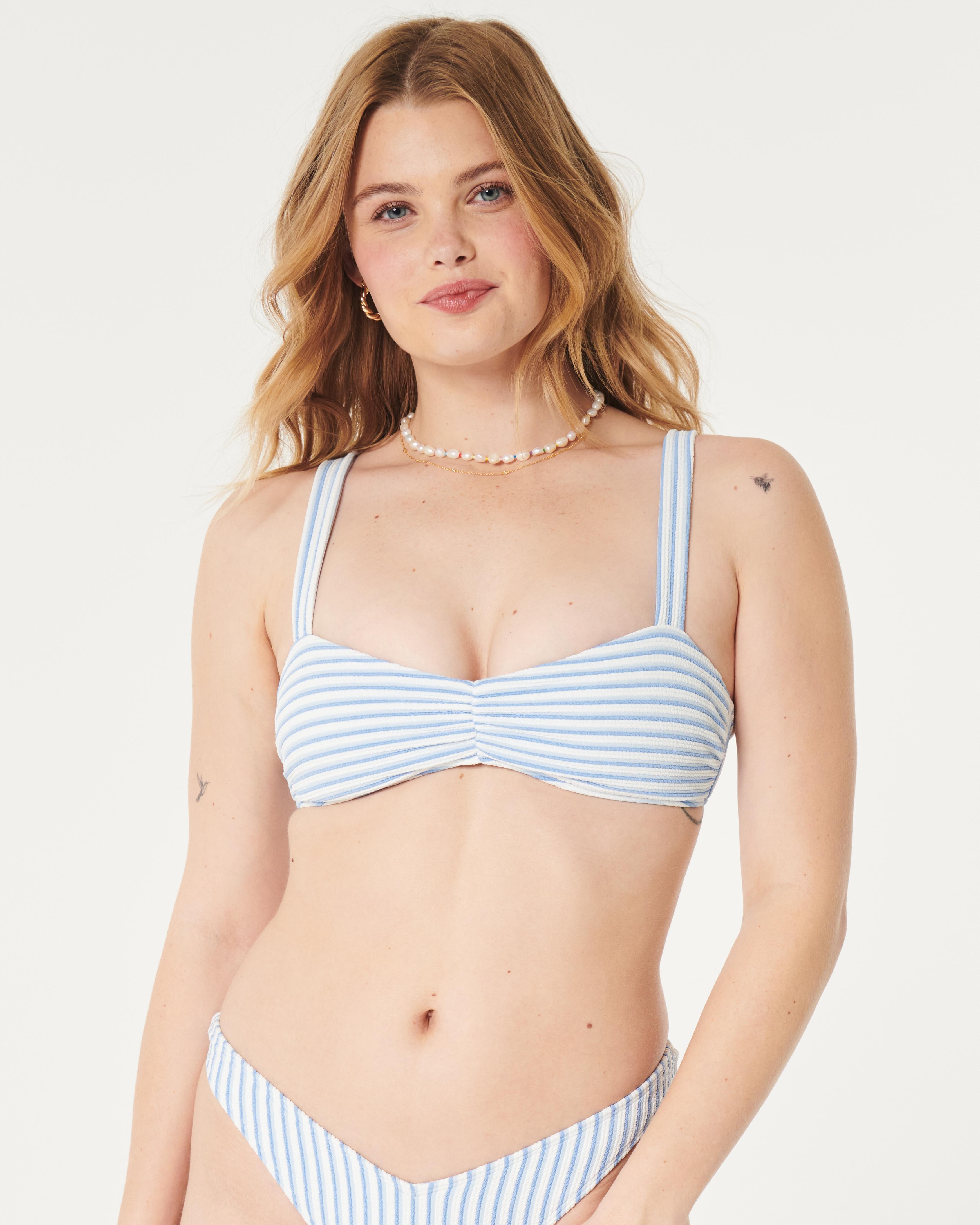 Ribbed Scoop Bikini Top Product Image