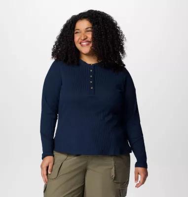 Columbia Women's Brea Falls Henley Long Sleeve Shirt - Plus Size- Product Image