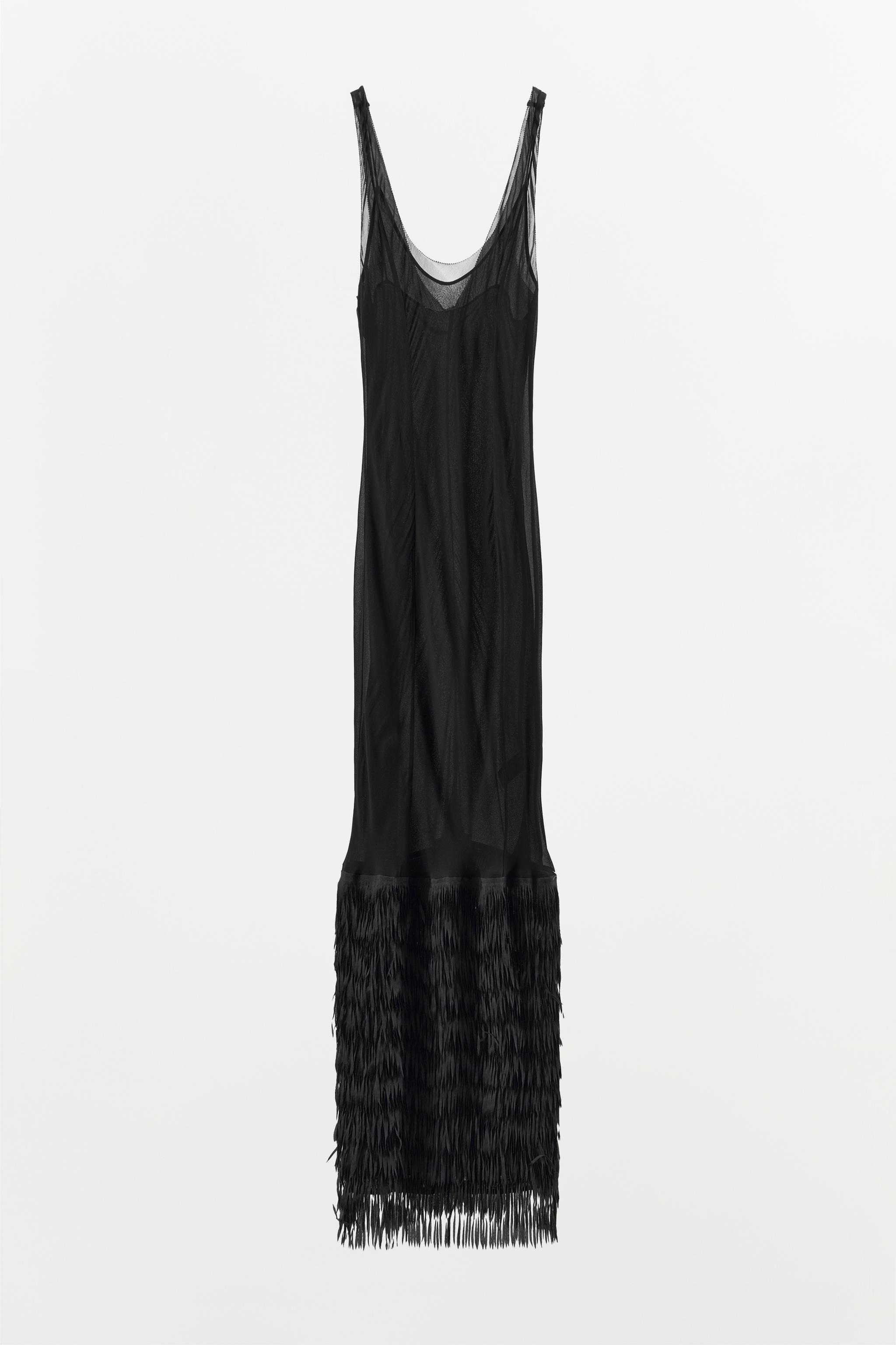 STRAPPY FRINGED DRESS Product Image