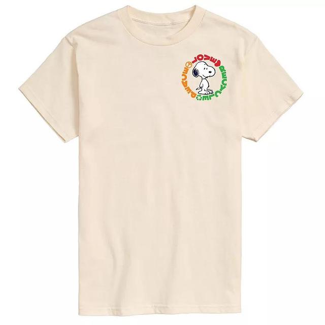 Mens Peanuts Love Peace Recycle Tee Product Image