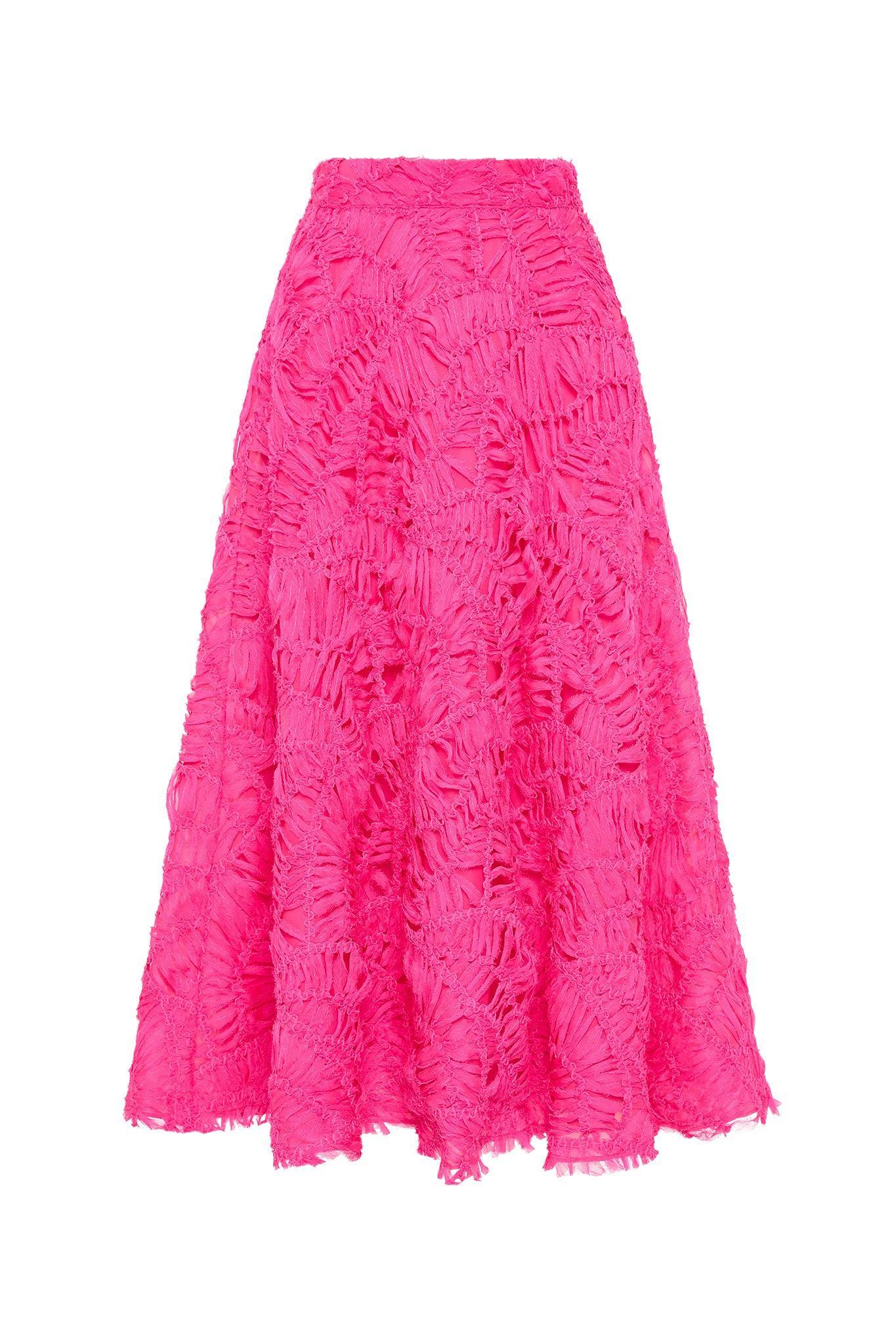 Florential Textured Midi Skirt Product Image