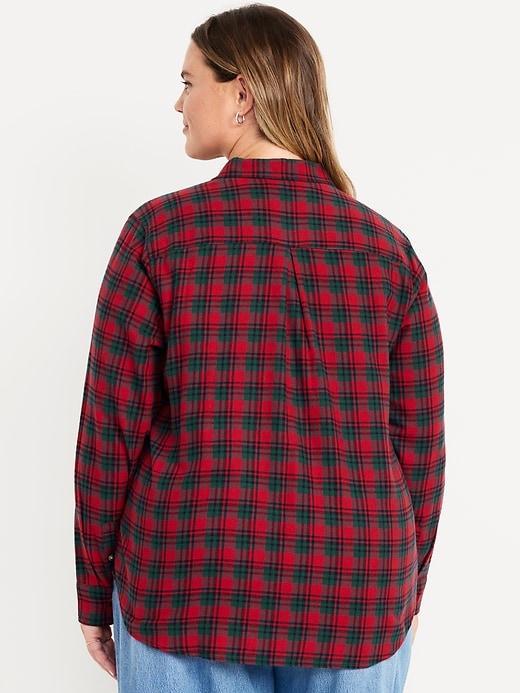 Classic Flannel Button-Down Shirt Product Image