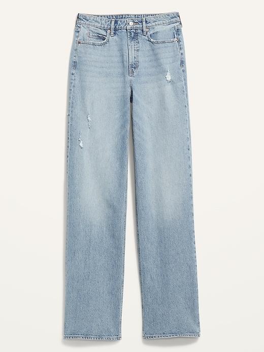 Extra High-Waisted Sky-Hi Wide-Leg Jeans Product Image