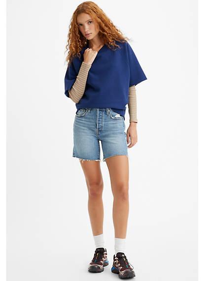 Levis 501 Mid Thigh Womens Shorts Product Image