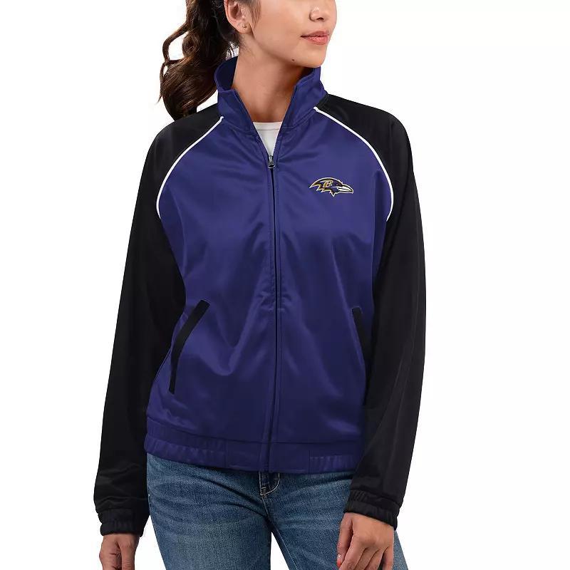 Womens G-III 4Her by Carl Banks Baltimore Ravens Showup Fashion Dolman Full-Zip Track Jacket Product Image