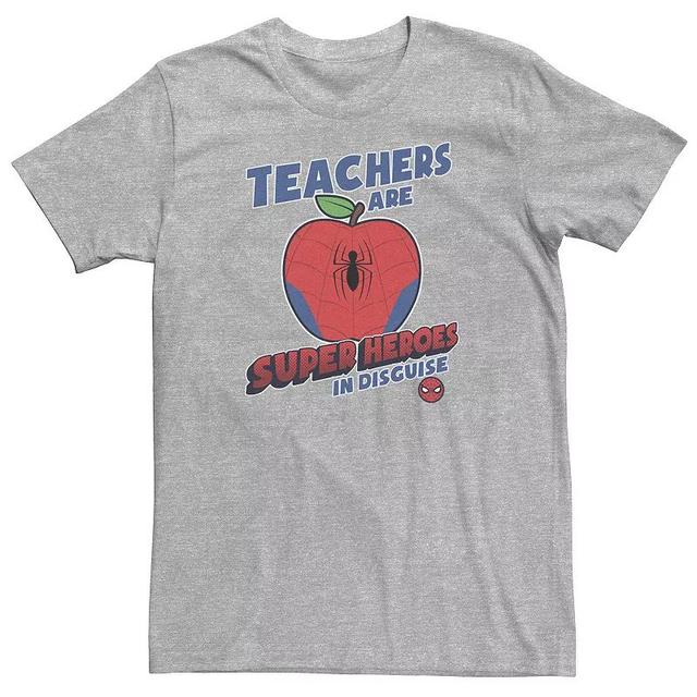 Big & Tall Marvel Teachers Are Super Heroes In Disguise Spider-Man Tee, Mens Product Image