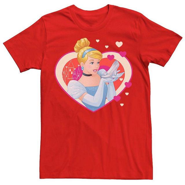 Disneys Cinderella Valentines Sparkle Hearts Mens Tee Product Image