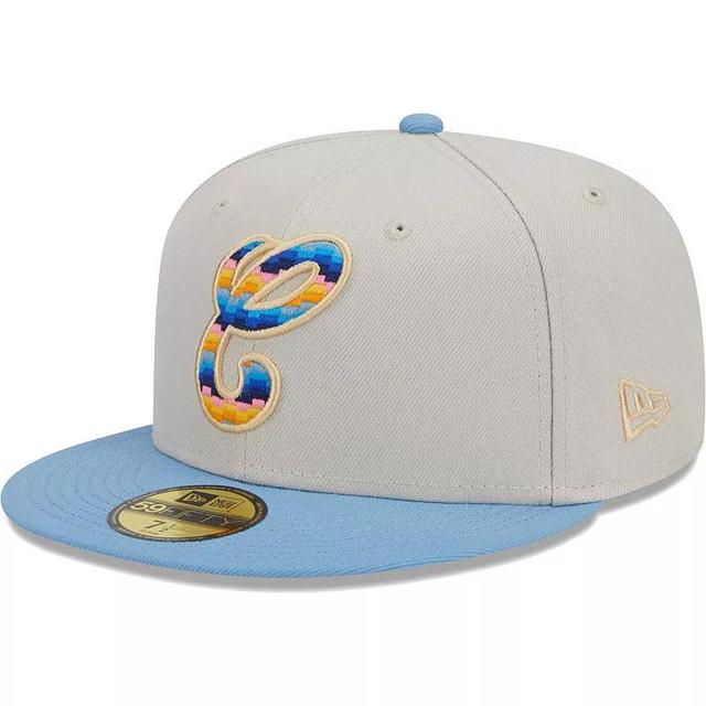 Mens New Era Natural Chicago White Sox Beach Front 59FIFTY Fitted Hat Product Image