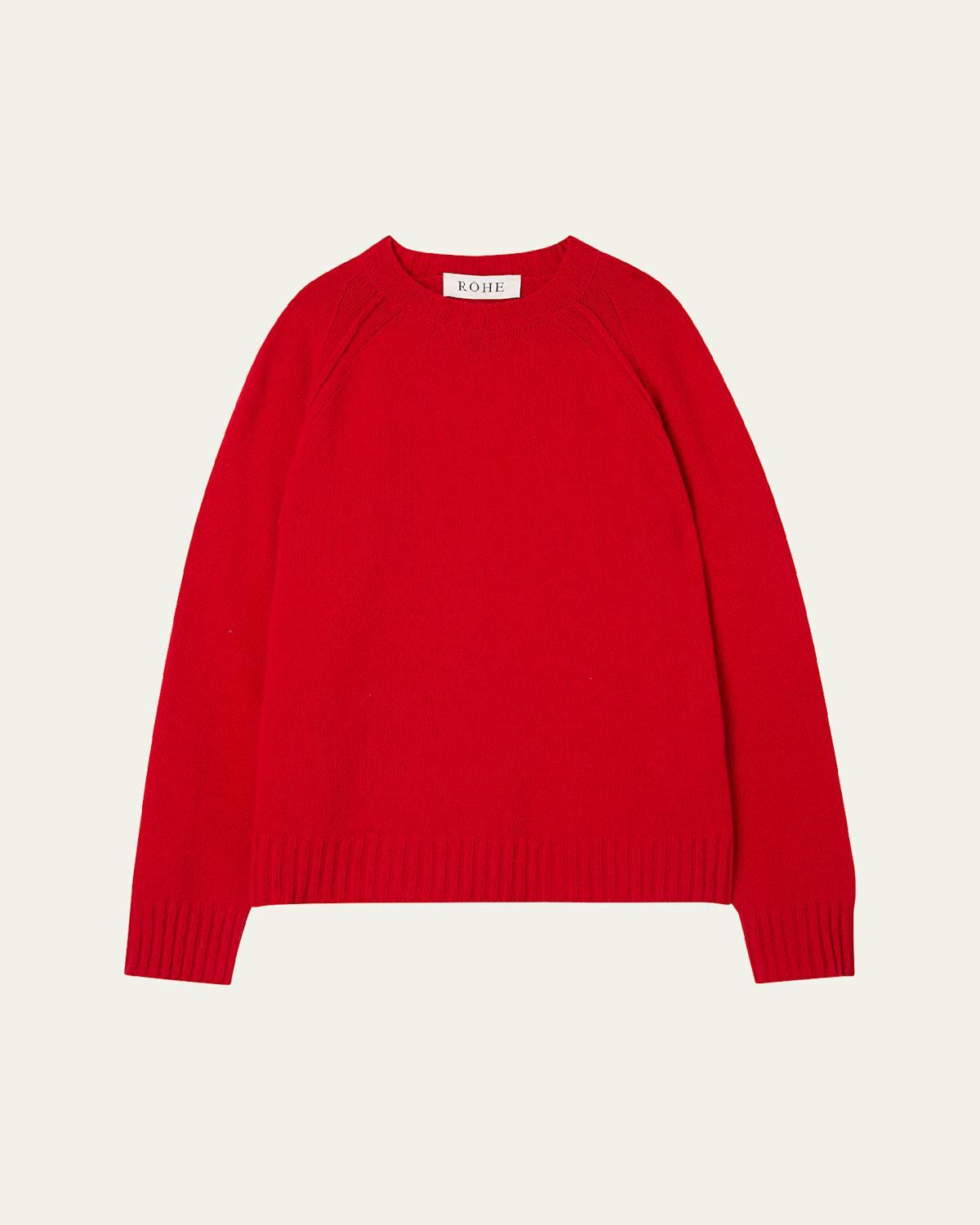 Mens Wool-Cashmere Raglan Sweater Product Image