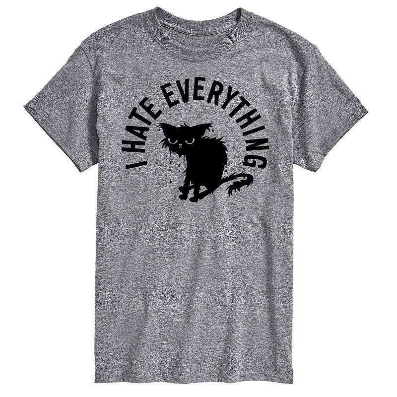 Big & Tall I Hate Everything Wet Cat Graphic Tee, Mens Product Image