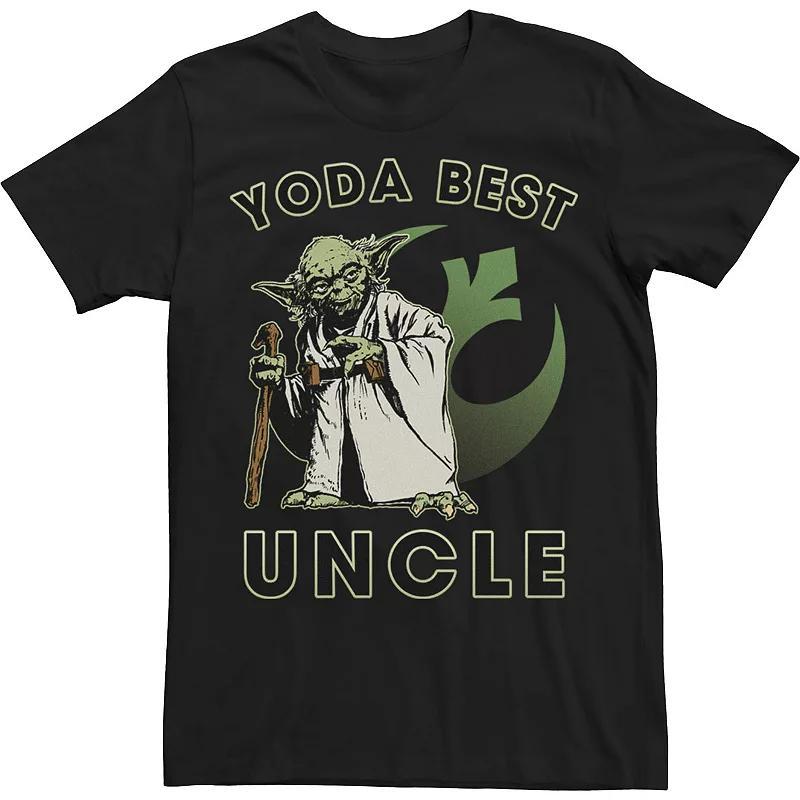 Big & Tall Star Wars Yoda Best Uncle Rebel Logo Tee, Mens Product Image