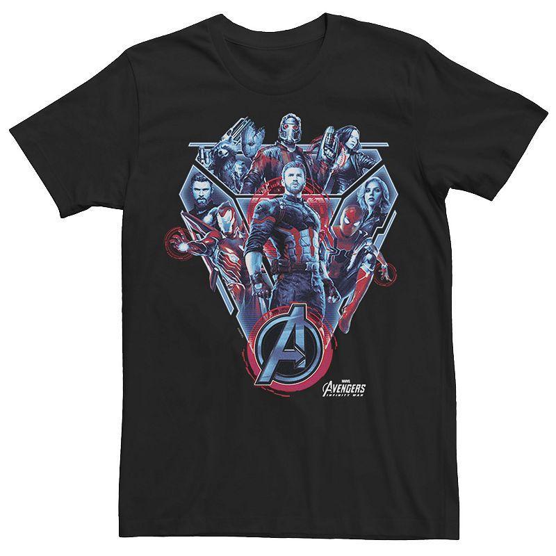 Mens Marvel Avengers Infinity War Tech Group Tee Product Image