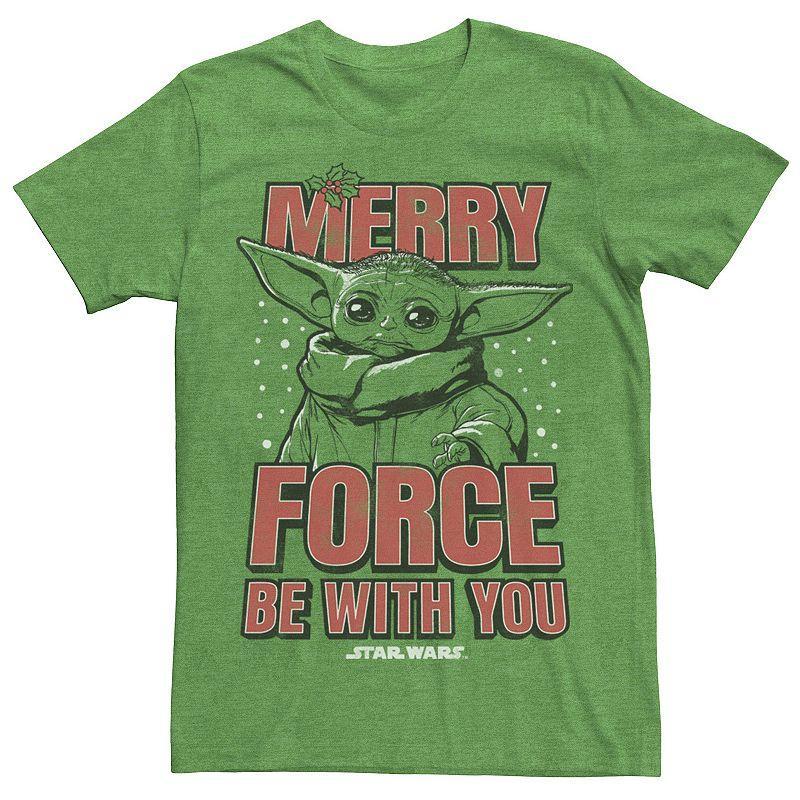 Mens Star Wars The Mandalorian Merry Force Poster Tee Product Image