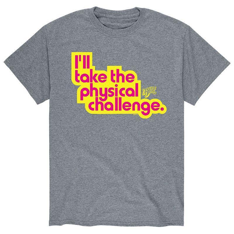 Mens Double Dare Challenge Pink Letters Tee Product Image