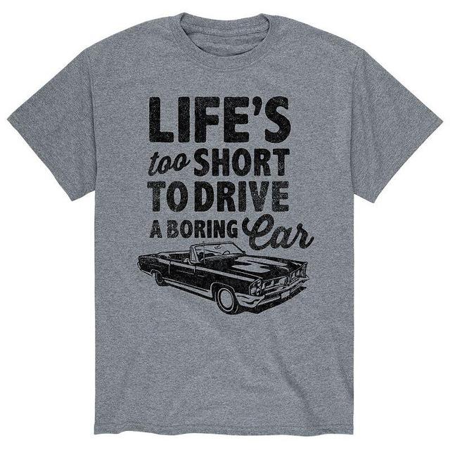 Mens Too Short Boring Car Tee Product Image