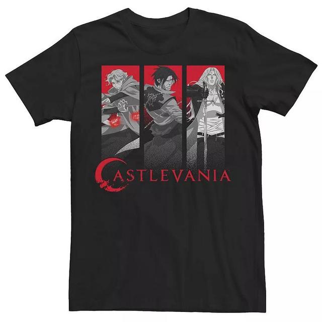 Big & Tall Netflix Castlevania Trio Panels Tee, Mens Black Product Image