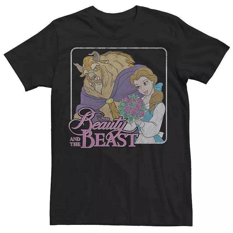 Big & Tall Disney Beauty And The Beast Simple Framed Portrait Tee, Mens Product Image