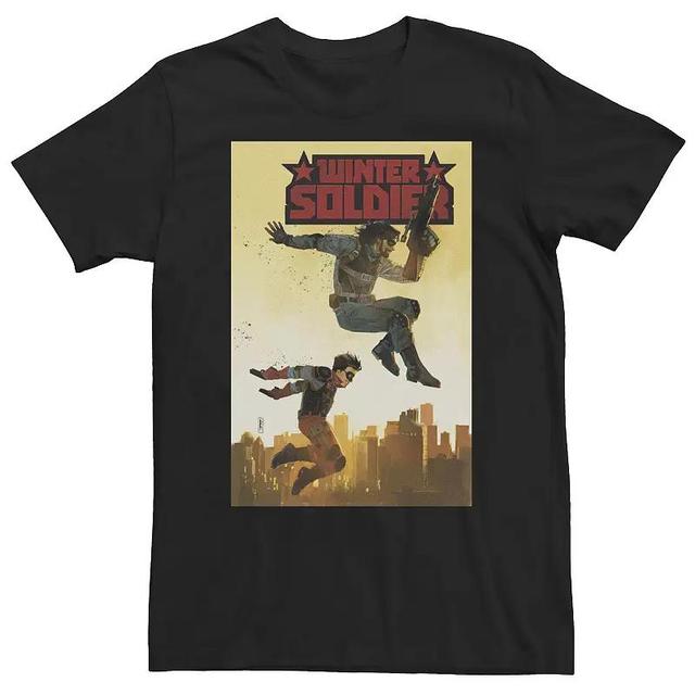 Big & Tall Marvel Comixology Winter Soldier 3 Of 5 Comic Book Cover Tee, Mens Product Image