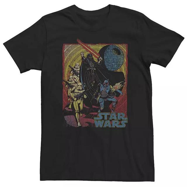 Big & Tall Star Wars Cracked Painting Portrait Tee, Mens Product Image