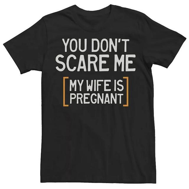 Mens Scary Pregnant Wife Tee, Mens Product Image