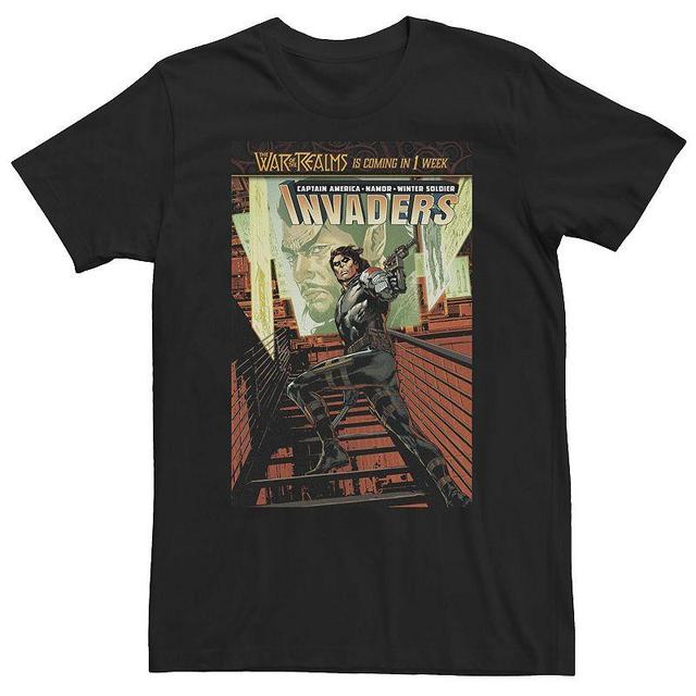 Big & Tall Marvel Comixology Invaders War Ghost Comic Book Cover Tee, Mens Product Image