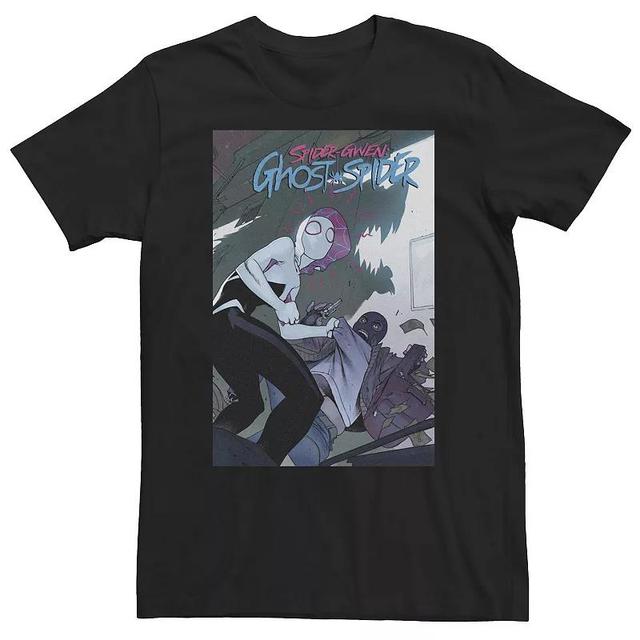 Big & Tall Marvel Comixology Spider-Gwen Ghost Spider Earth 65 Comic Tee, Mens Black Product Image