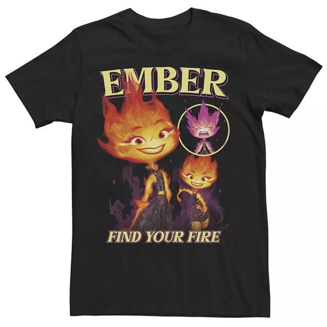 Mens Elemental Ember Lumen Find Your Fire Graphic Tee, Size: 3XL, Black Product Image