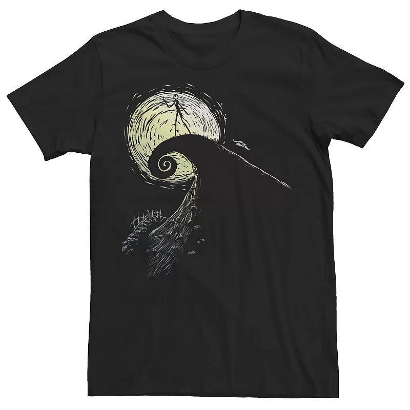 Big & Tall Disney The Nightmare Before Christmas Jack Spiral Hill Tee, Mens Product Image