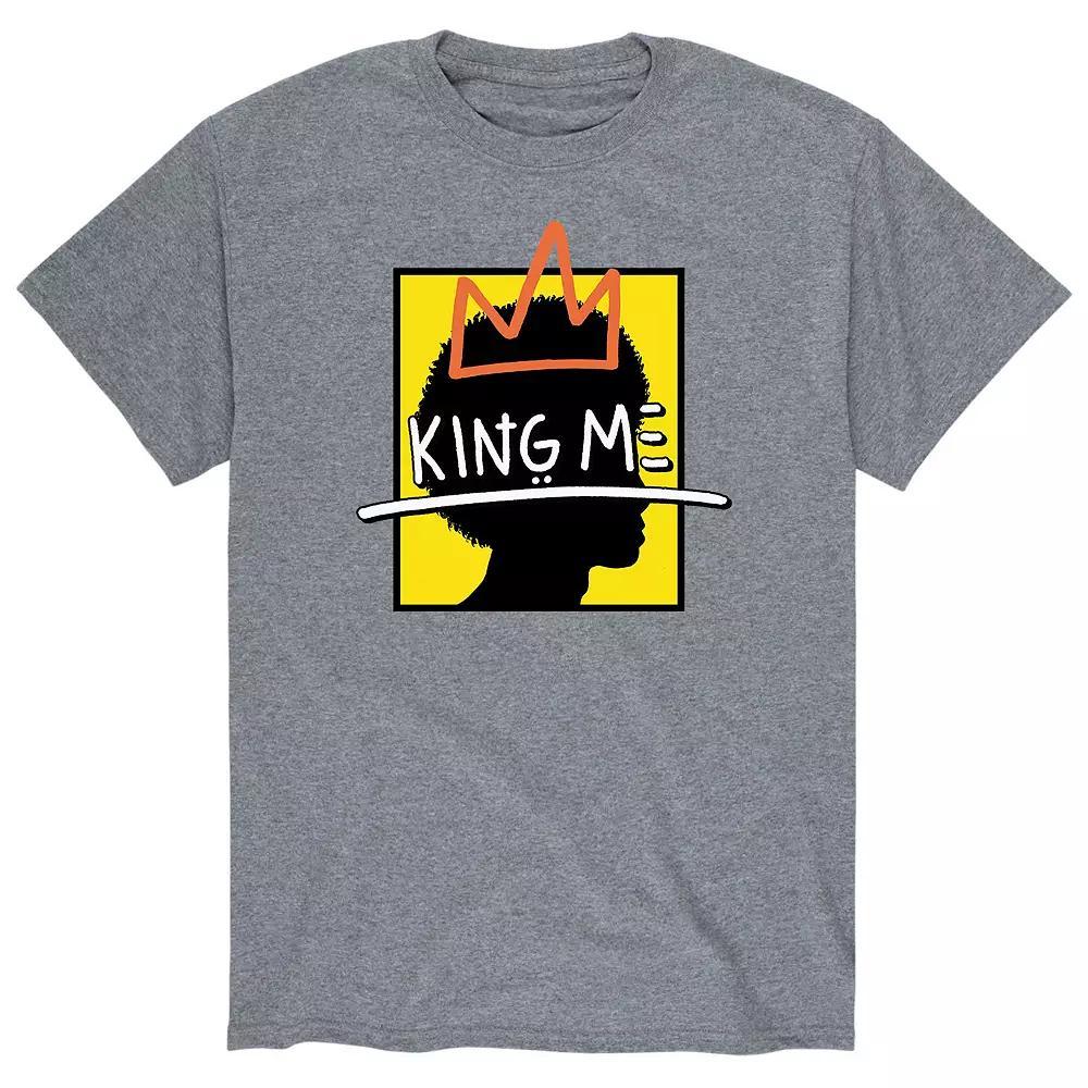 Men's King Me Graphic Tee, Size: Large, Gray Product Image