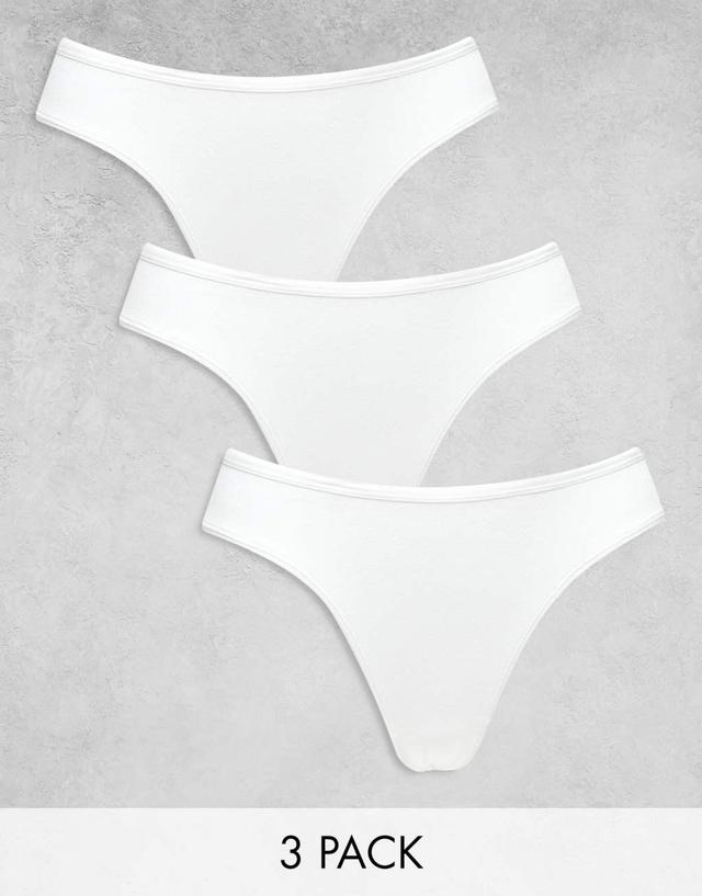 Weekday Inez 3-pack briefs in white Product Image