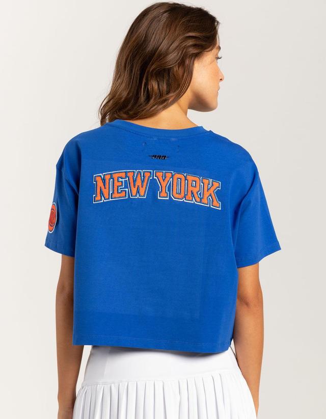 PRO STANDARD New York Knicks Womens Crop Tee Product Image