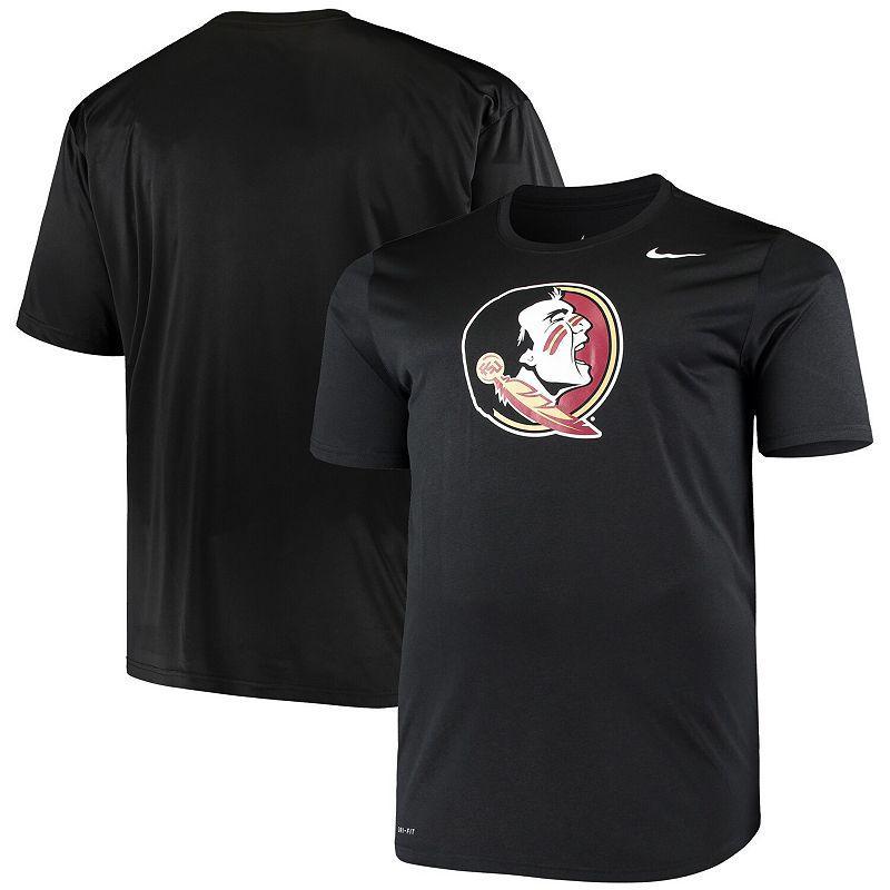 Mens Nike Black Florida State Seminoles Big & Tall Legend Primary Logo Performance T-Shirt Product Image