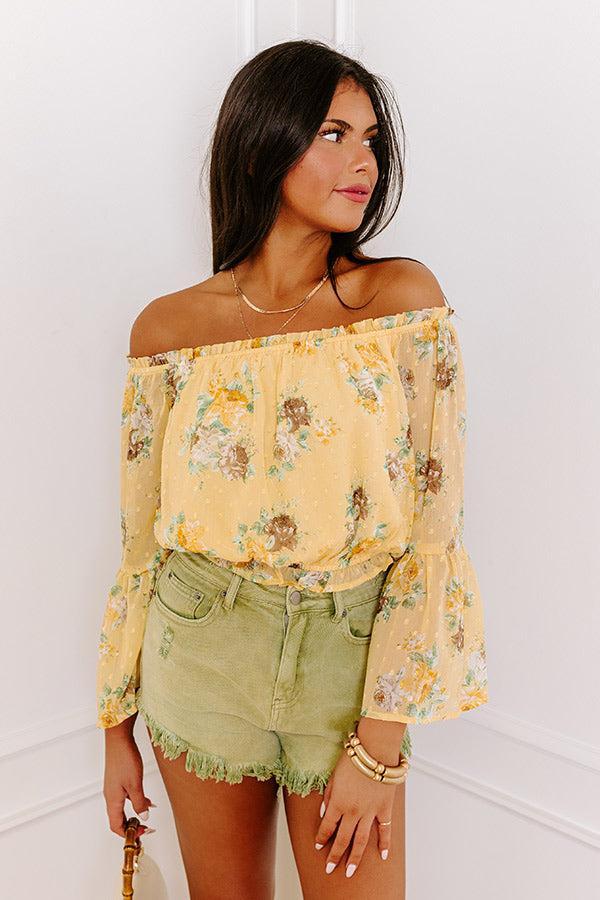 Weekend Oasis Floral Crop Top Product Image