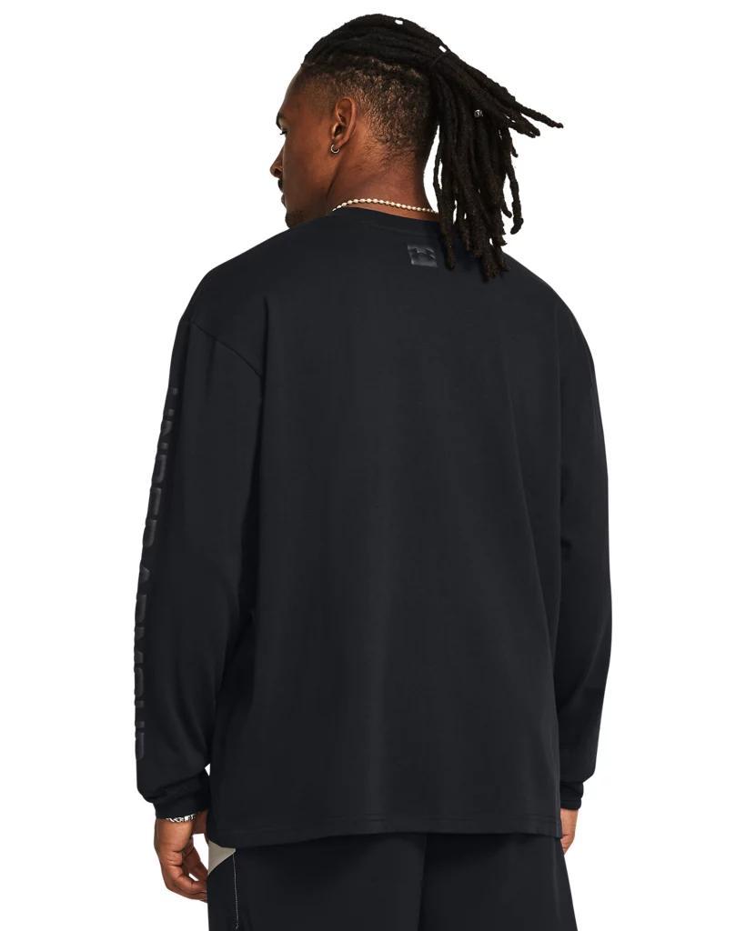 Men's UA Heavyweight Tonal Wordmark Long Sleeve Product Image