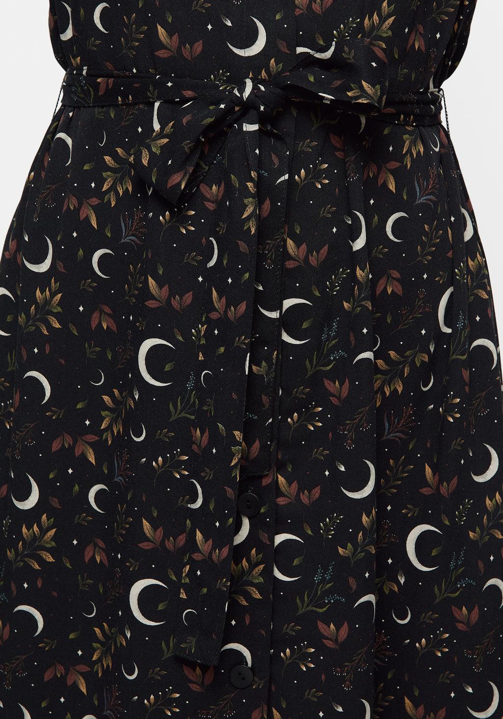 Sickle Moon Midi Shirt Dress Product Image