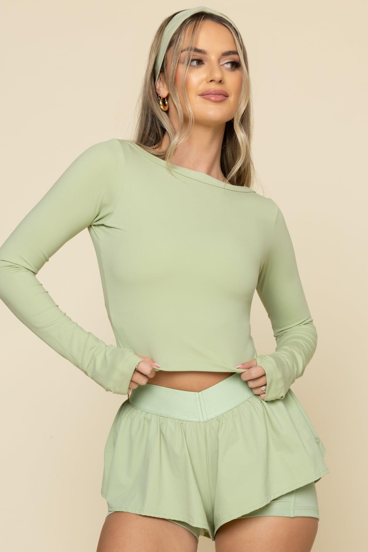 Your Favorite Long Sleeve Top - Pistachio Product Image