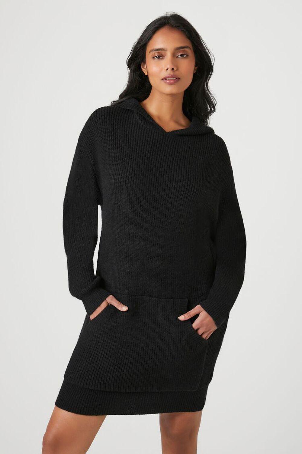 Hooded Mini Sweater Dress | Forever 21 Product Image