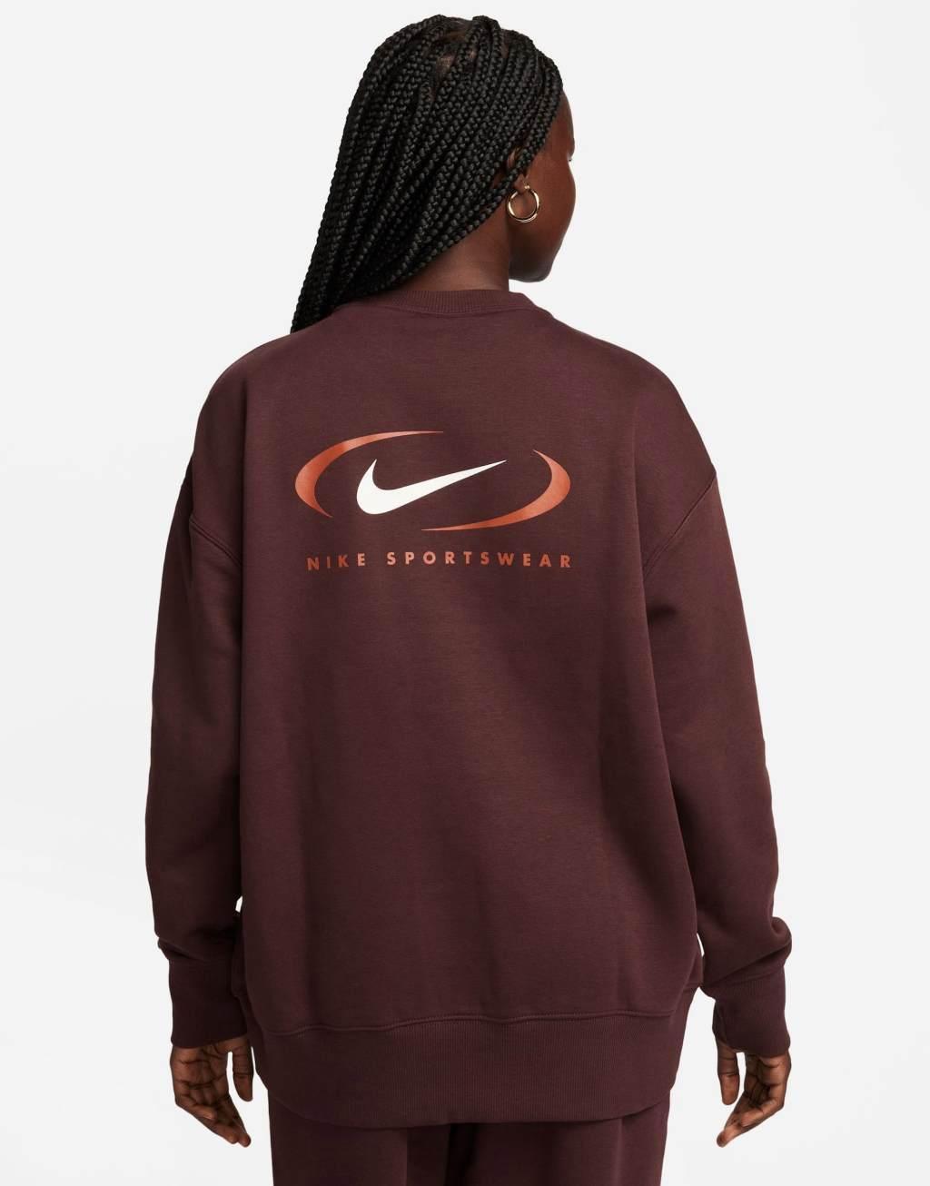 Nike Sportswear Phoenix Fleece Women's Oversized Crew-Neck Sweatshirt Product Image