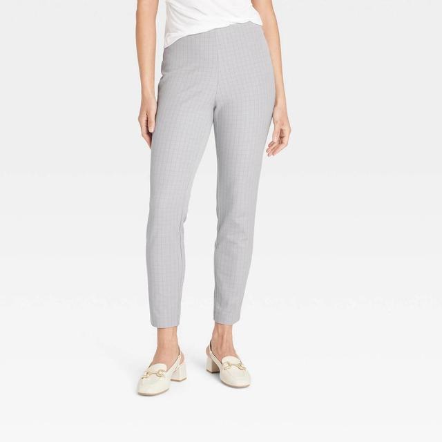 Womens High-Rise Skinny Ankle Pants - A New Day Gray 14 Product Image