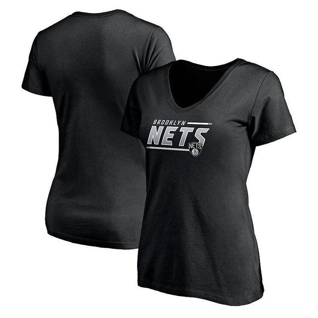 Womens Fanatics Branded Brooklyn Nets Mascot In Bounds V-Neck T-Shirt Product Image