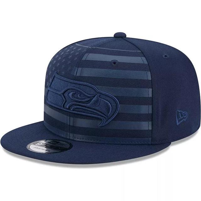 Mens New Era New England Patriots Independent 9FIFTY Snapback Hat, Blue Product Image