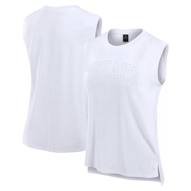 Fanatics Womens White Miami Dolphins Studio Gym Tank Top Product Image