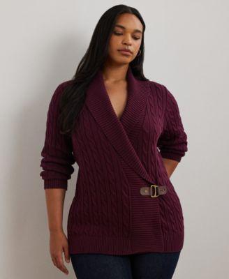 Plus Size Buckled Sweater Product Image