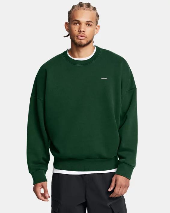 Mens UA Icon Heavyweight Fleece Wash Oversized Crew Product Image