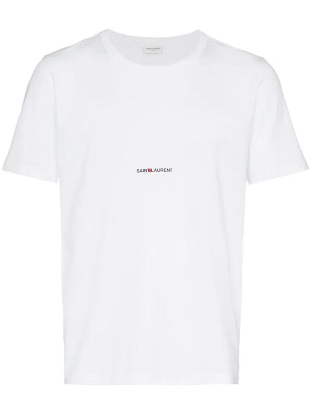 Logo Cotton T-shirt In White Product Image