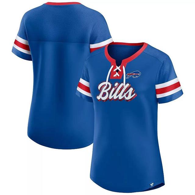 Womens Fanatics Royal Buffalo Bills Original State Lace-Up T-Shirt Product Image