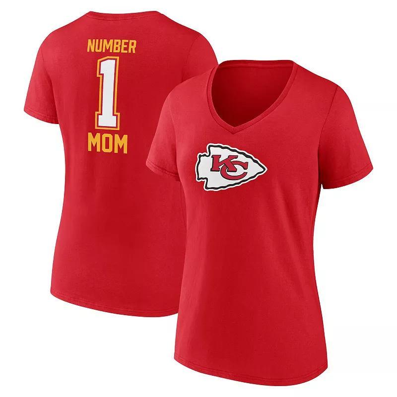 Womens Fanatics Kansas City Chiefs Mothers Day V-Neck T-Shirt Product Image