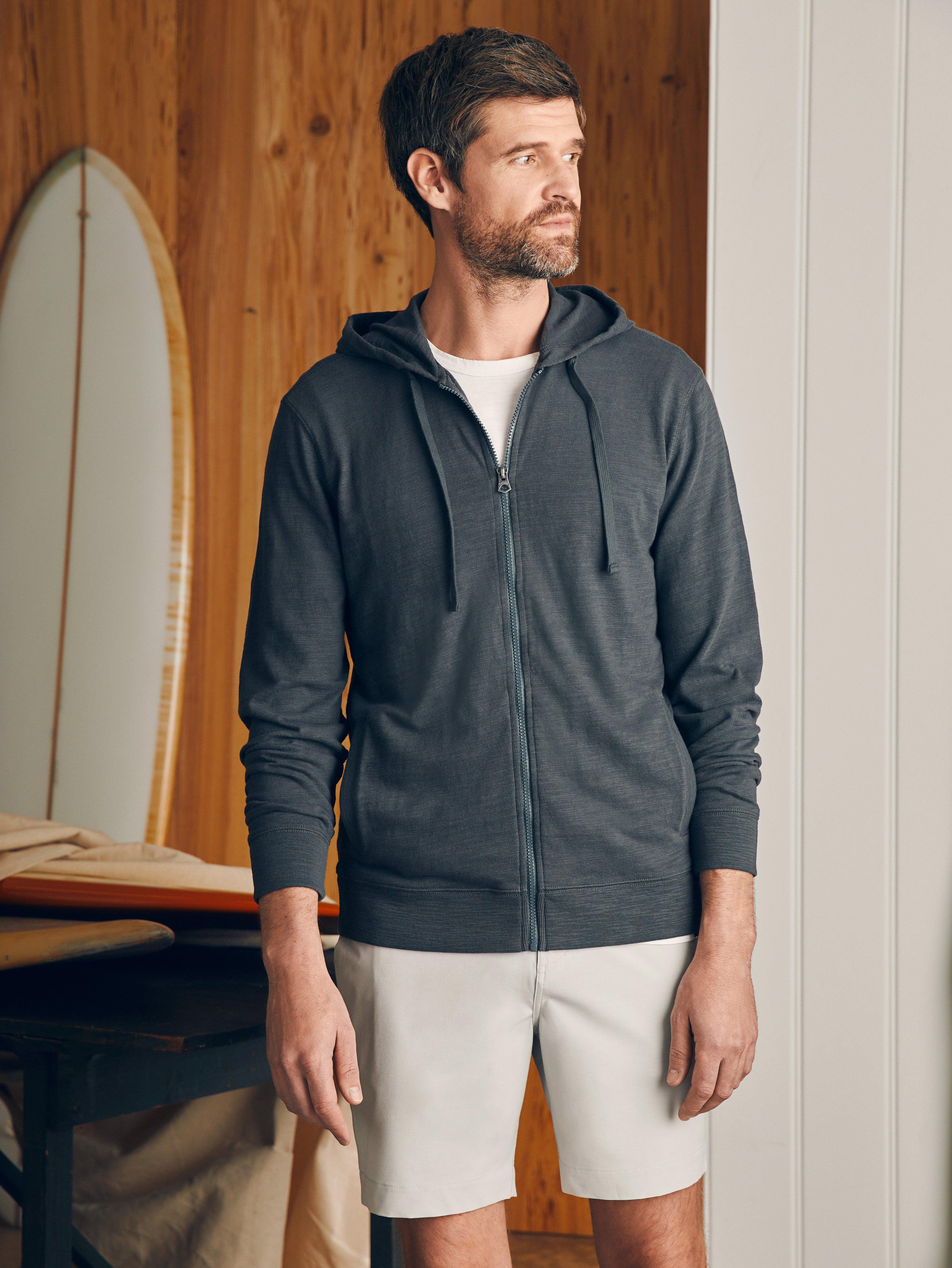 Sunwashed Slub Zip Hoodie - Graphite product image